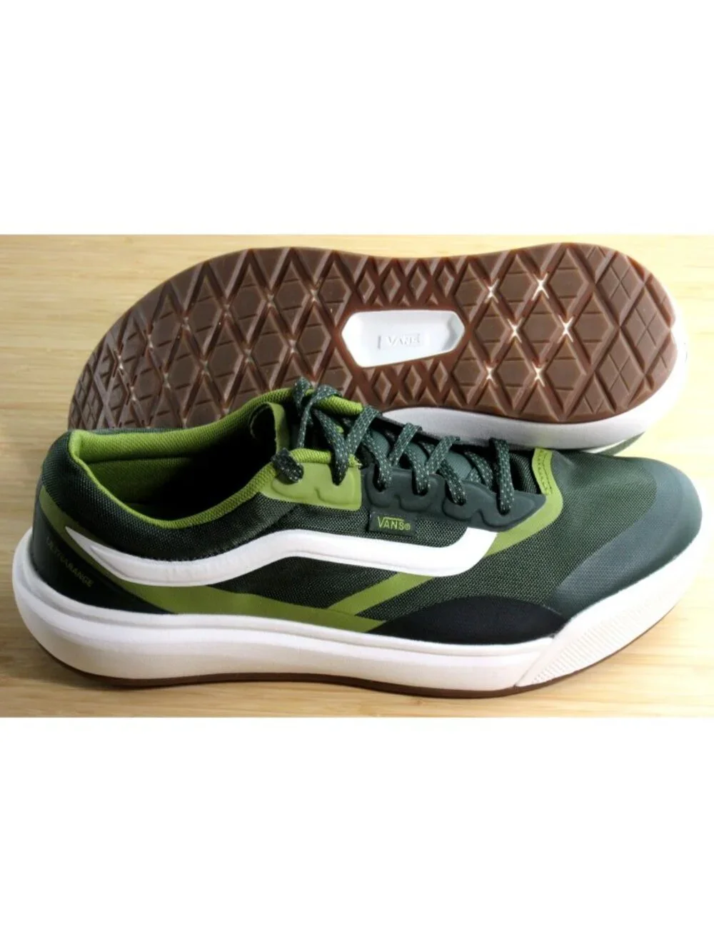 Vans Men's Mte UltraRange 2.0 Rw Kelp Green Marshmallow Trail Shoes Size 10